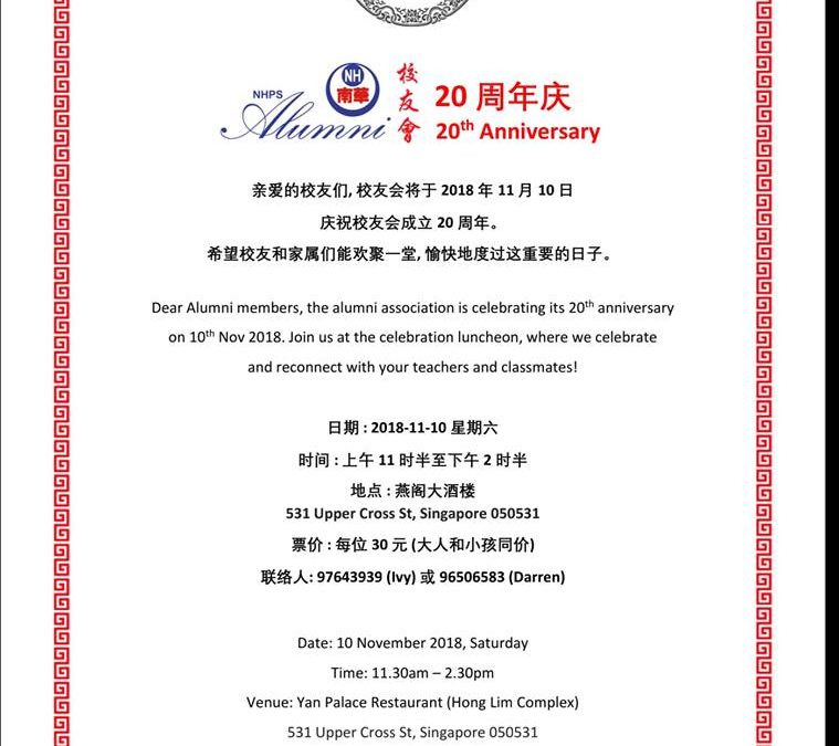 Celebrating our 20th Anniversary